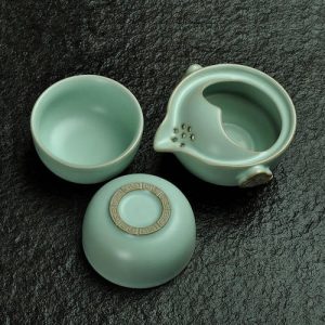 润元昌功夫茶具套装家用陶瓷盖碗茶杯