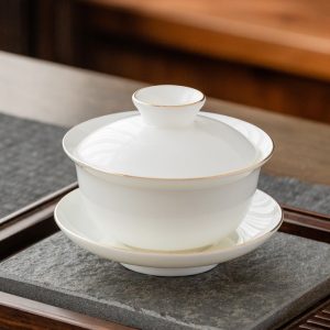 一杯香功夫茶具套装家用陶瓷盖碗茶杯